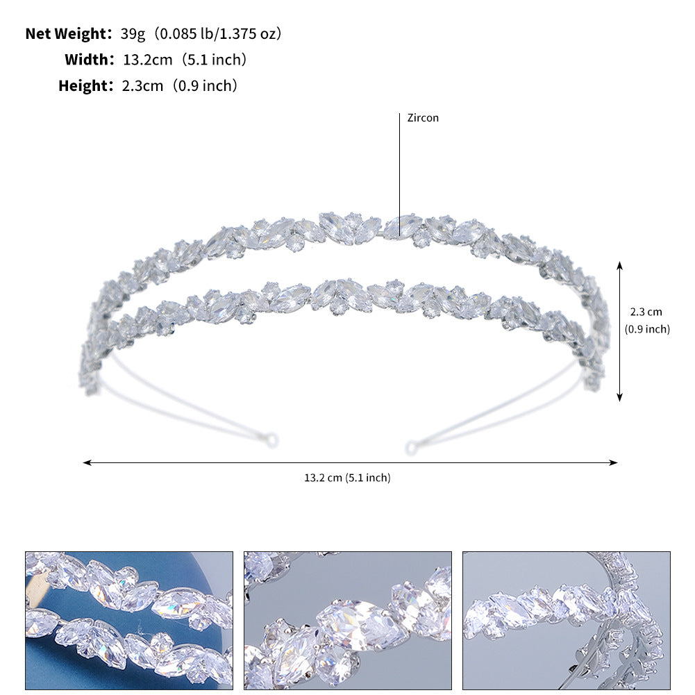 Double Crystal Hairband L4960
