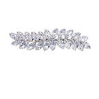 Cubic Zirconia Leaf Hair Clip L4970