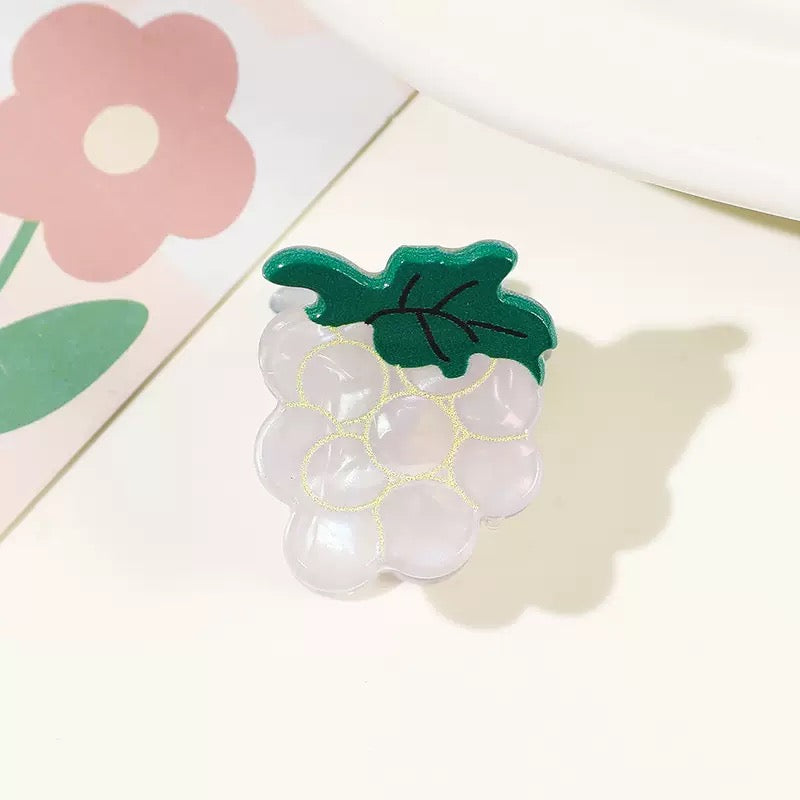 Grape Acrylic Mini Hair Clip L4984
