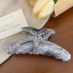 Starfish Crystal Acrylic Hair Clip L4994 - view 3