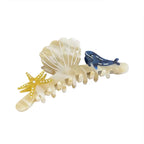 Dolphin & Starfish Acrylic Hair Clip L4995 - view 2