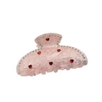 Heart Crystal Acrylic Hair Clip L5001 - view 2