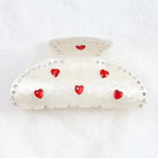 Heart Crystal Acrylic Hair Clip L5001 - view 5
