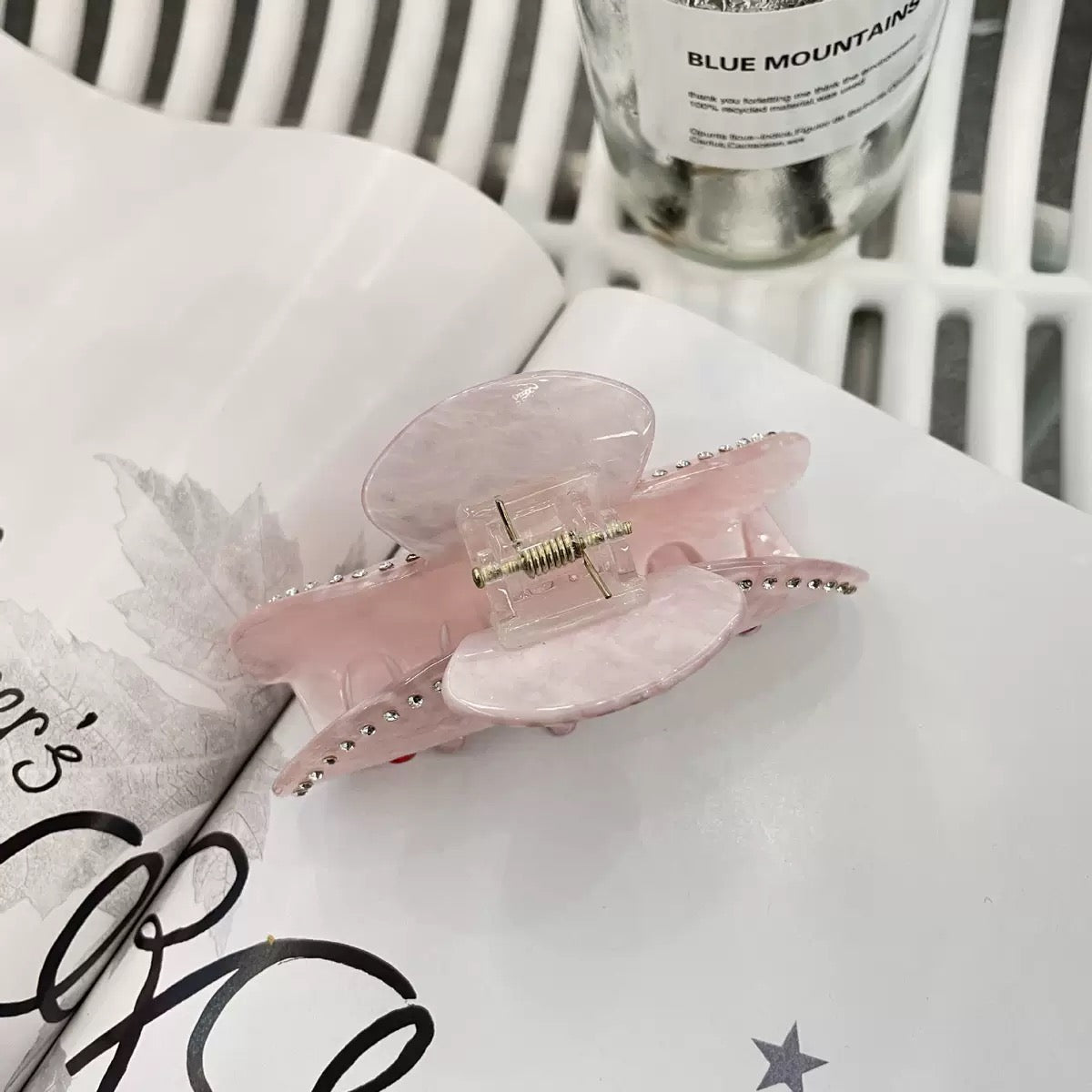 Heart Crystal Acrylic Hair Clip L5001 - view 3
