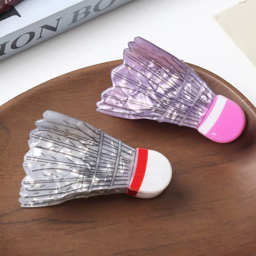 Badminton Acrylic Hair Clip L5023