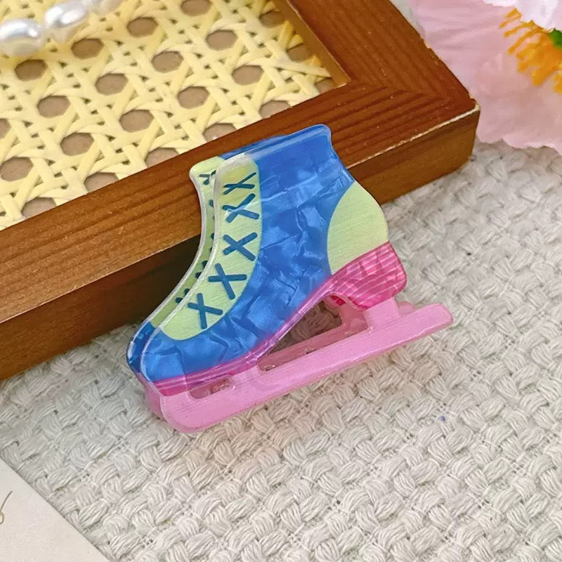 Ice Skate Acrylic Hair Clip L5024 - view 3