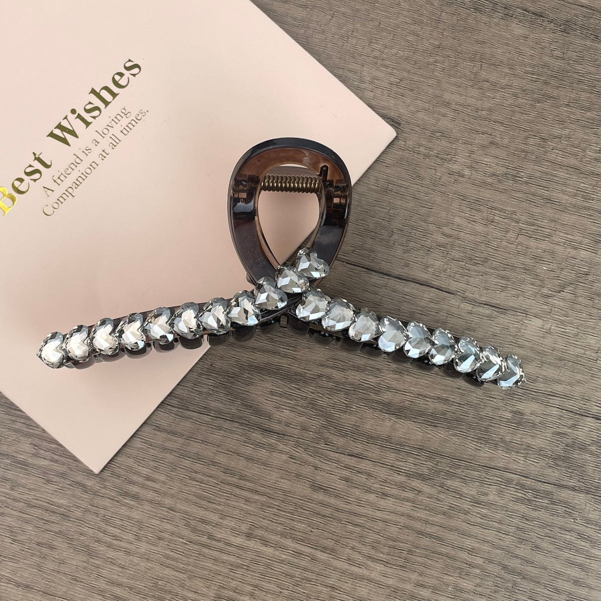 Heart Shaped Acrylic Hair Clip L5042