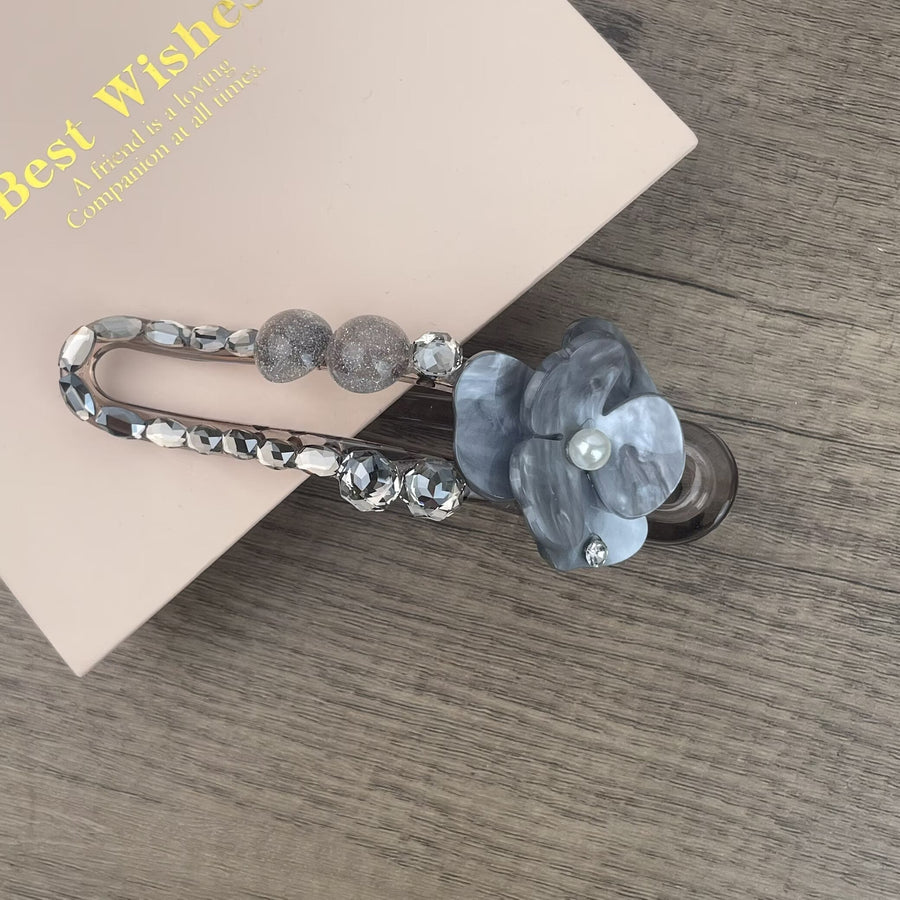 Flower Acrylic Hair Clip L5056