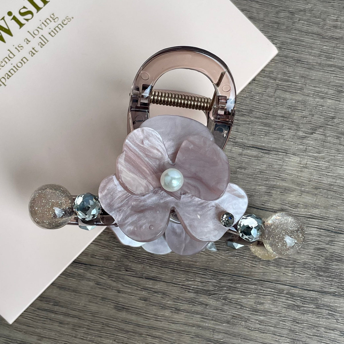 Flower Acrylic Hair Clip L5063 - view 2