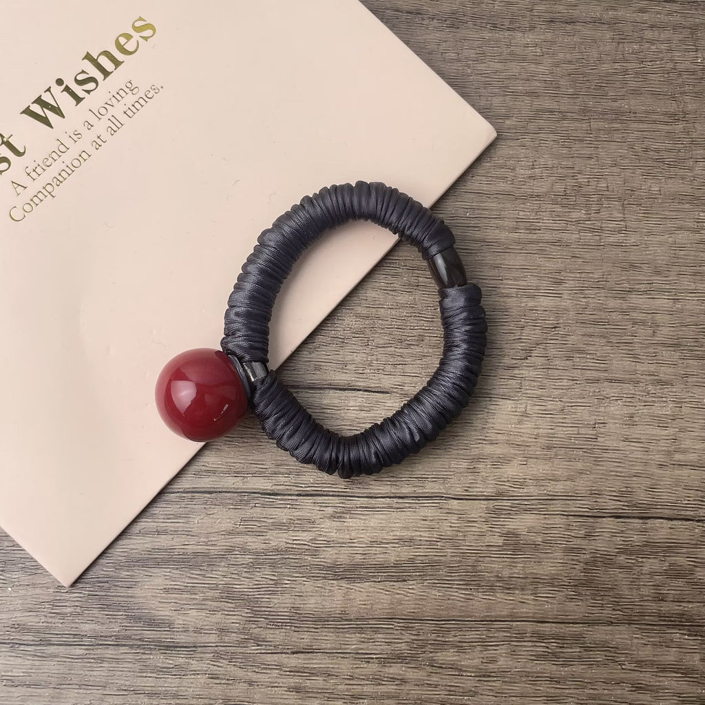 Round Beads Hair Tie L5077-SET - view 2