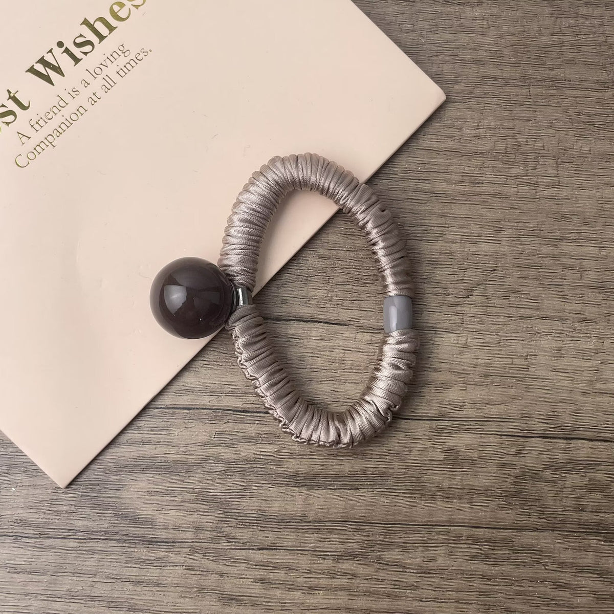 Round Beads Hair Tie L5077-SET