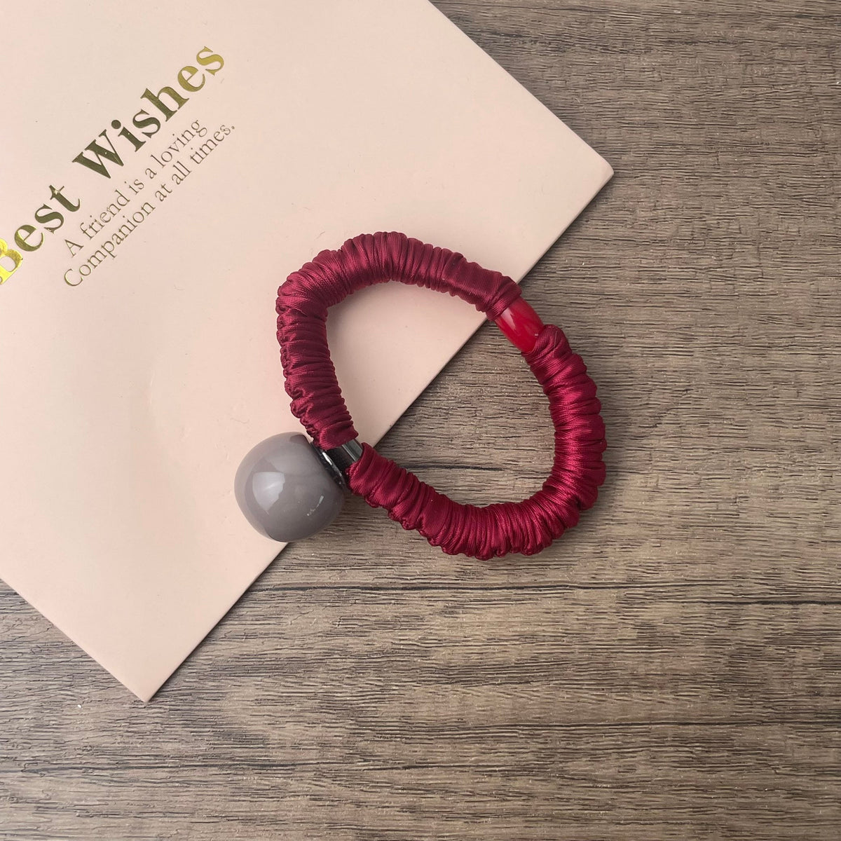 Round Beads Hair Tie L5077-SET