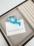 Dolphin Acrylic Hair Clip L5132