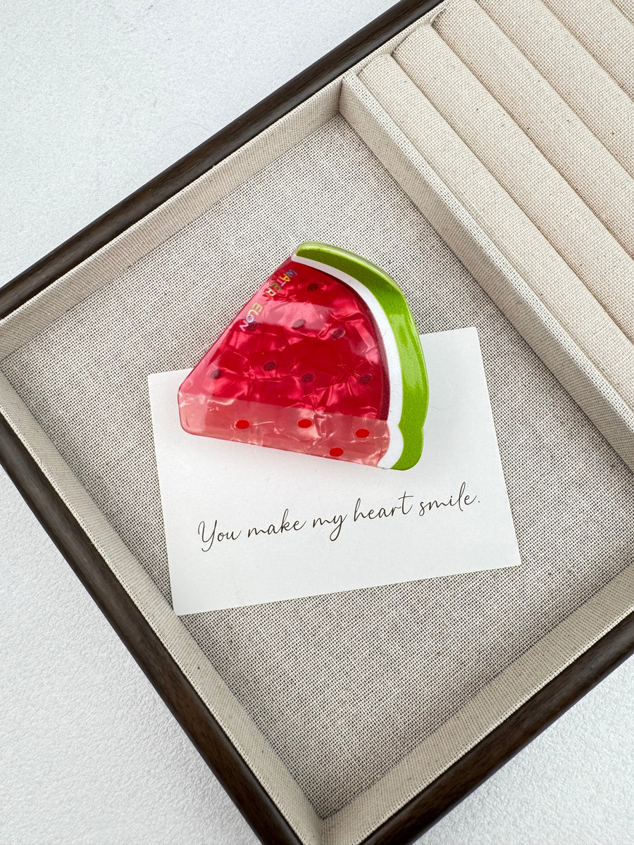 Watermelon Acrylic Hair Clip L5136