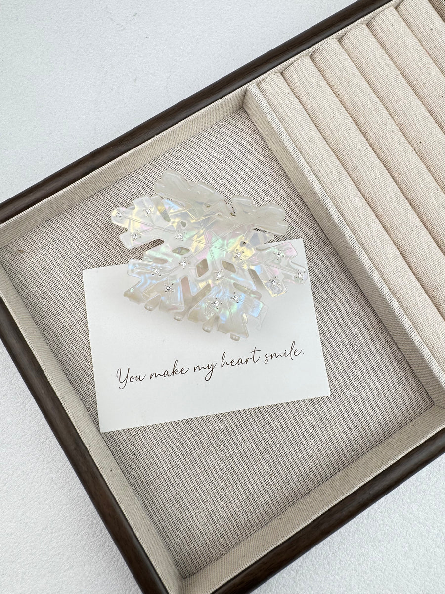 Snowflake Acrylic Hair Clip L5151