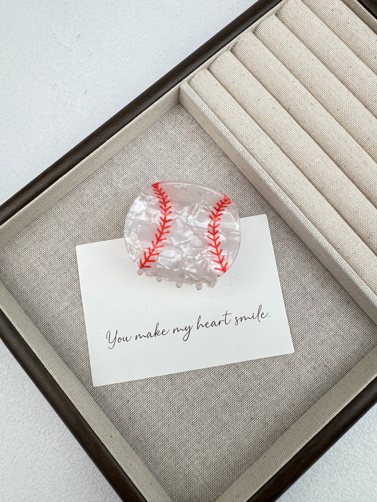 Baseball Acrylic Hair Clip L5168 - view 2