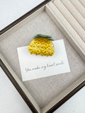 Pineapple Acrylic Hair Clip L5172