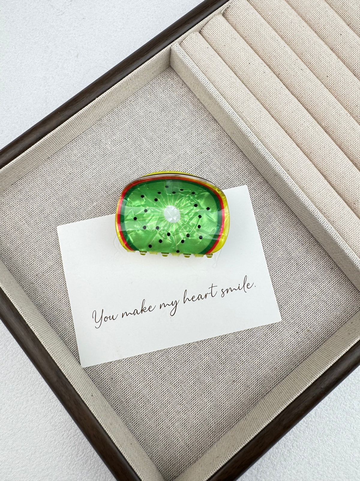 Kiwi Fruit Acrylic Hair Clip L5173