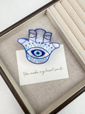 Eye Acrylic Hair Clip L5177