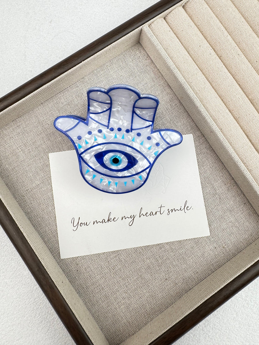 Eye Acrylic Hair Clip L5177