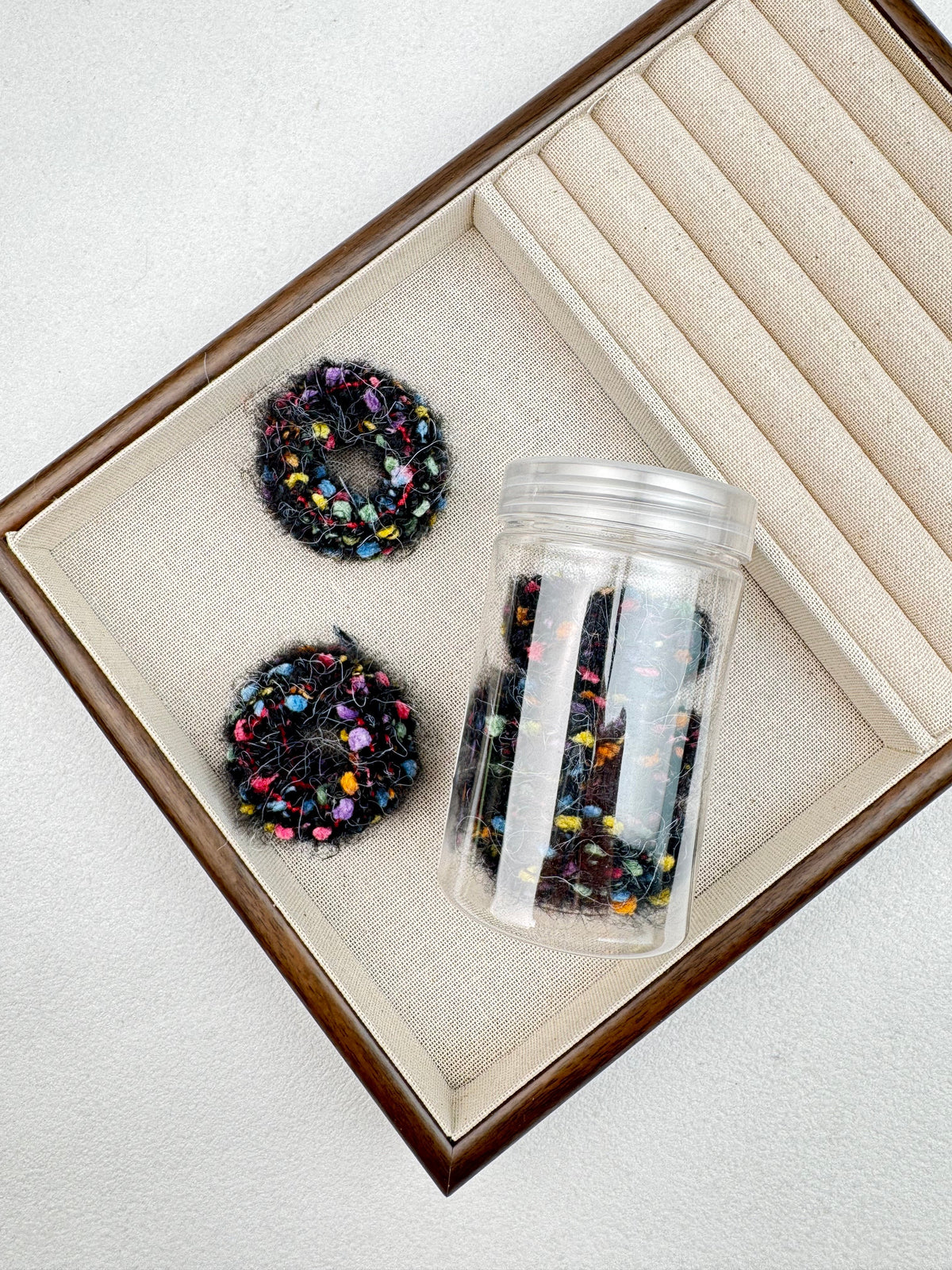 Wool felt Colorful Hair Ties L5183-Set - view 2
