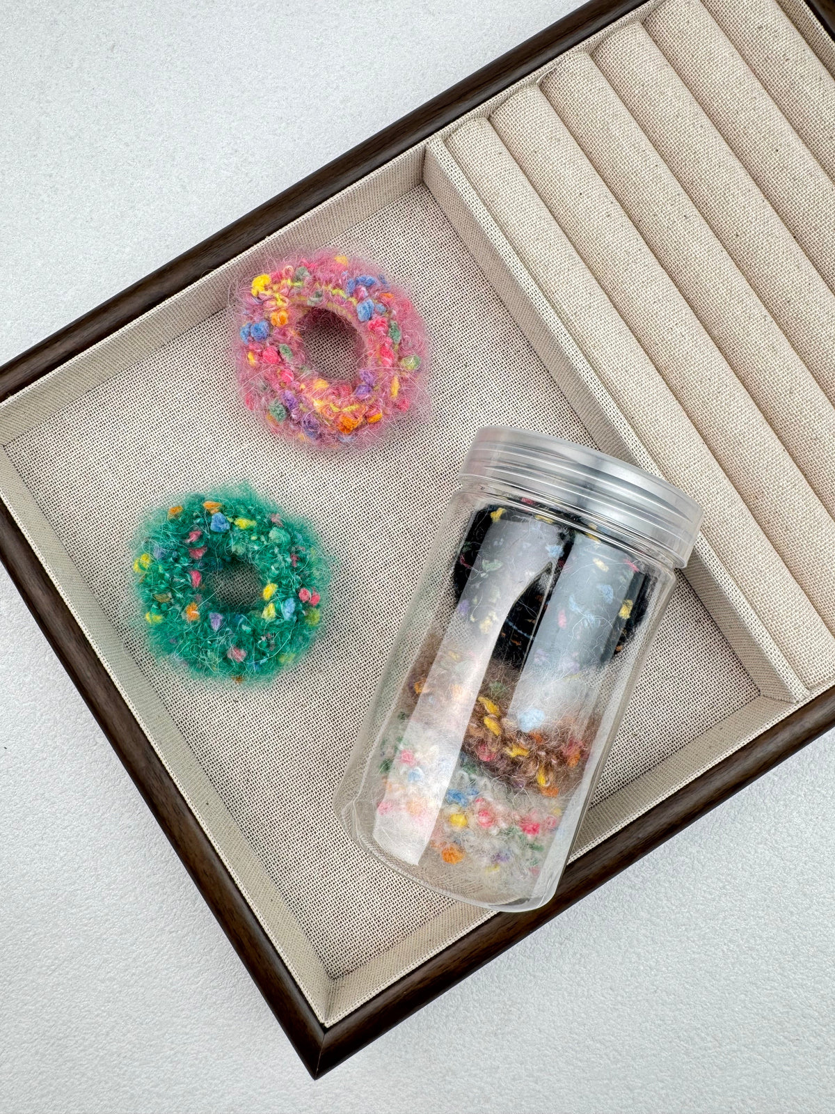 Wool felt Colorful Hair Ties L5183-Set