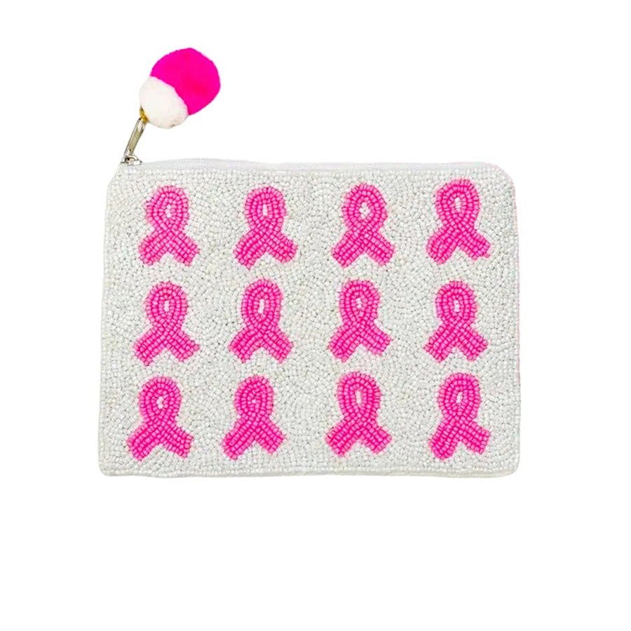 Ribbon Beaded  Pouch LAC-CP-1210