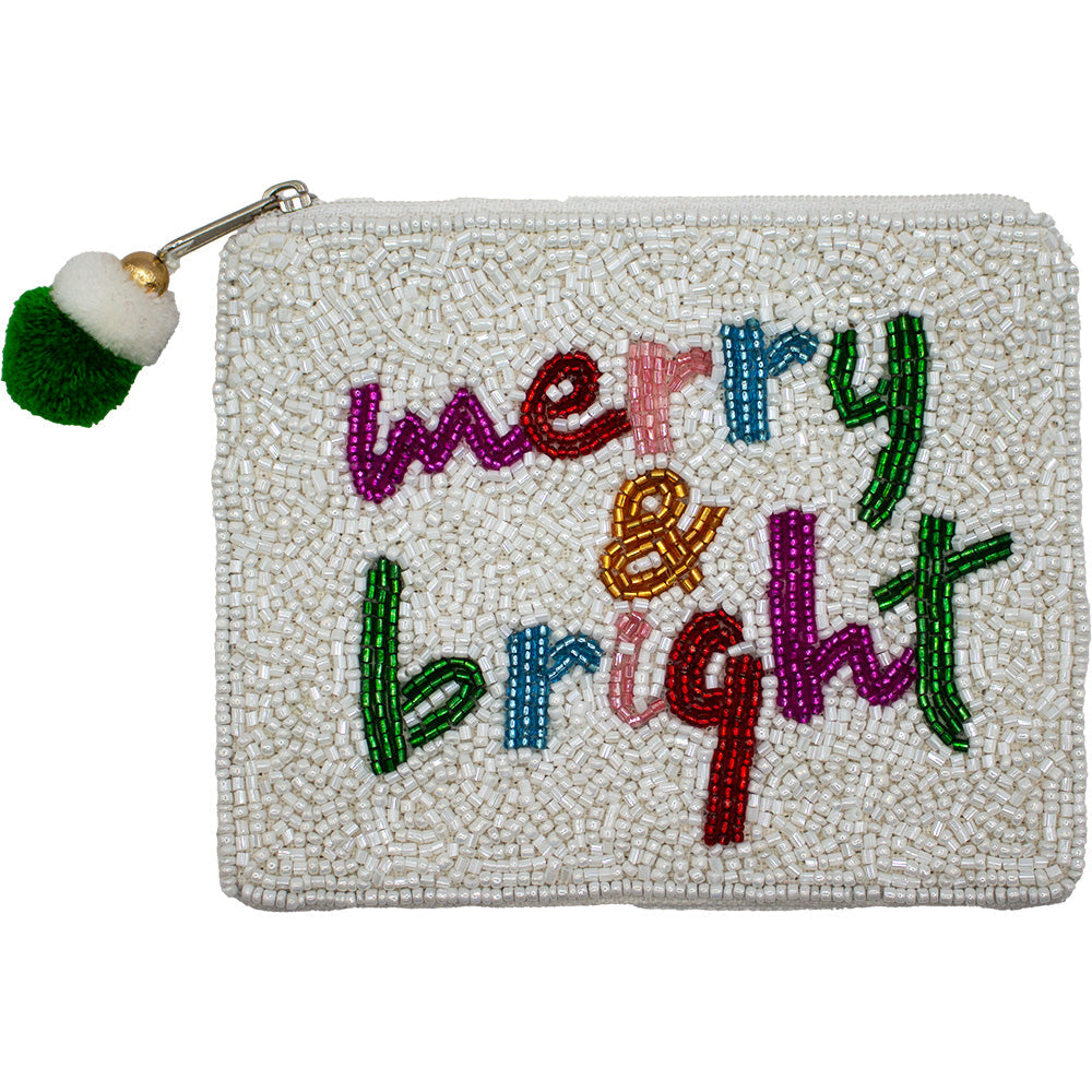 Merry & Bright Beaded Pouch LAC-CP-1451