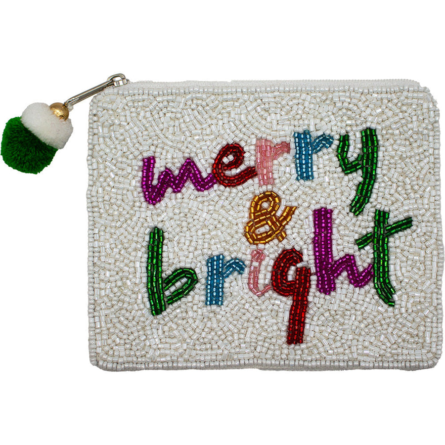 Merry & Bright Beaded Pouch LAC-CP-1451