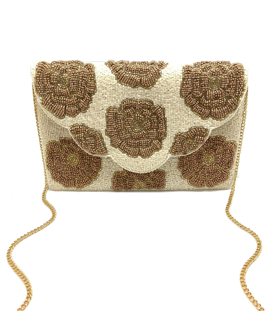 Rose Beaded Clutch LAC-SS-191