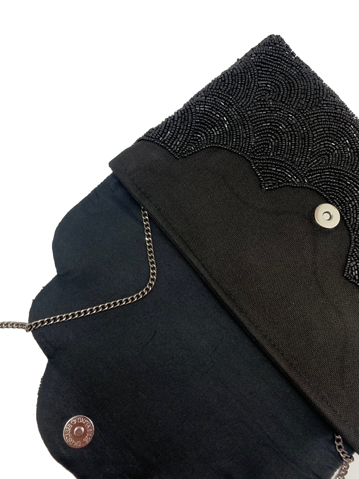 Scalloped Beaded Clutch LAC-SS-412