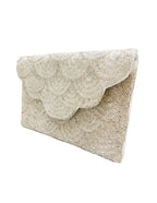 Scalloped Beaded Clutch LAC-SS-412