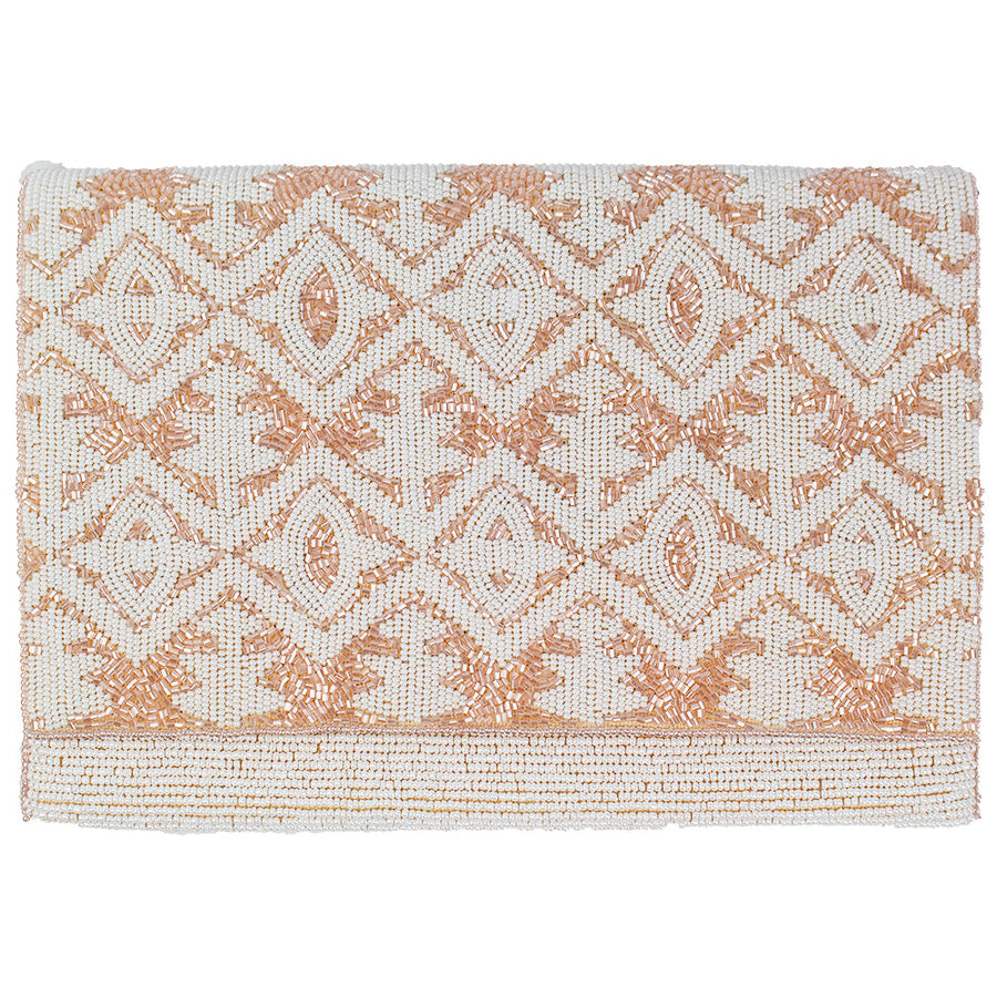 Double Sided Peach Cream Clutch LAC-SS-801