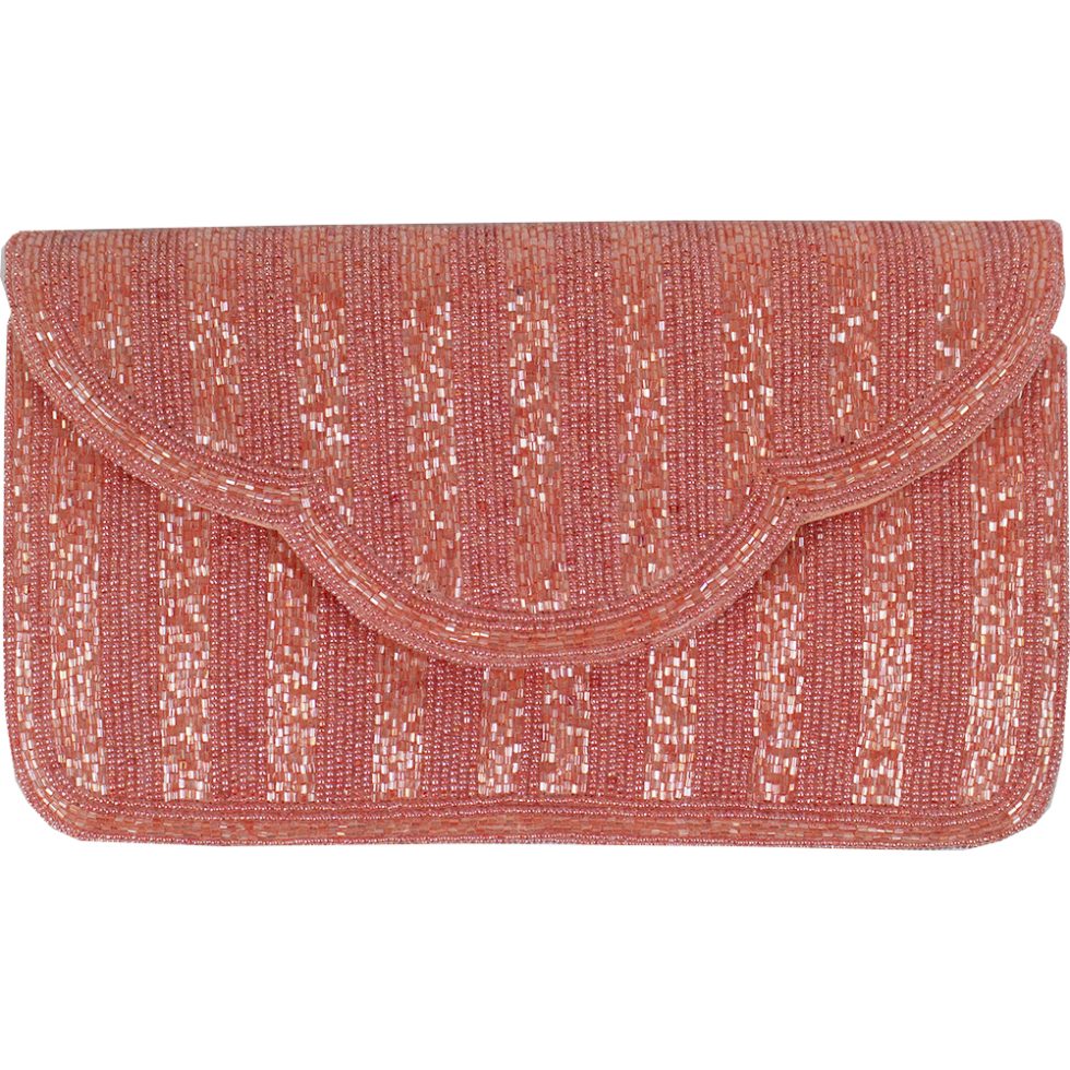 Stripes Beaded Clutch LAC-SS-805