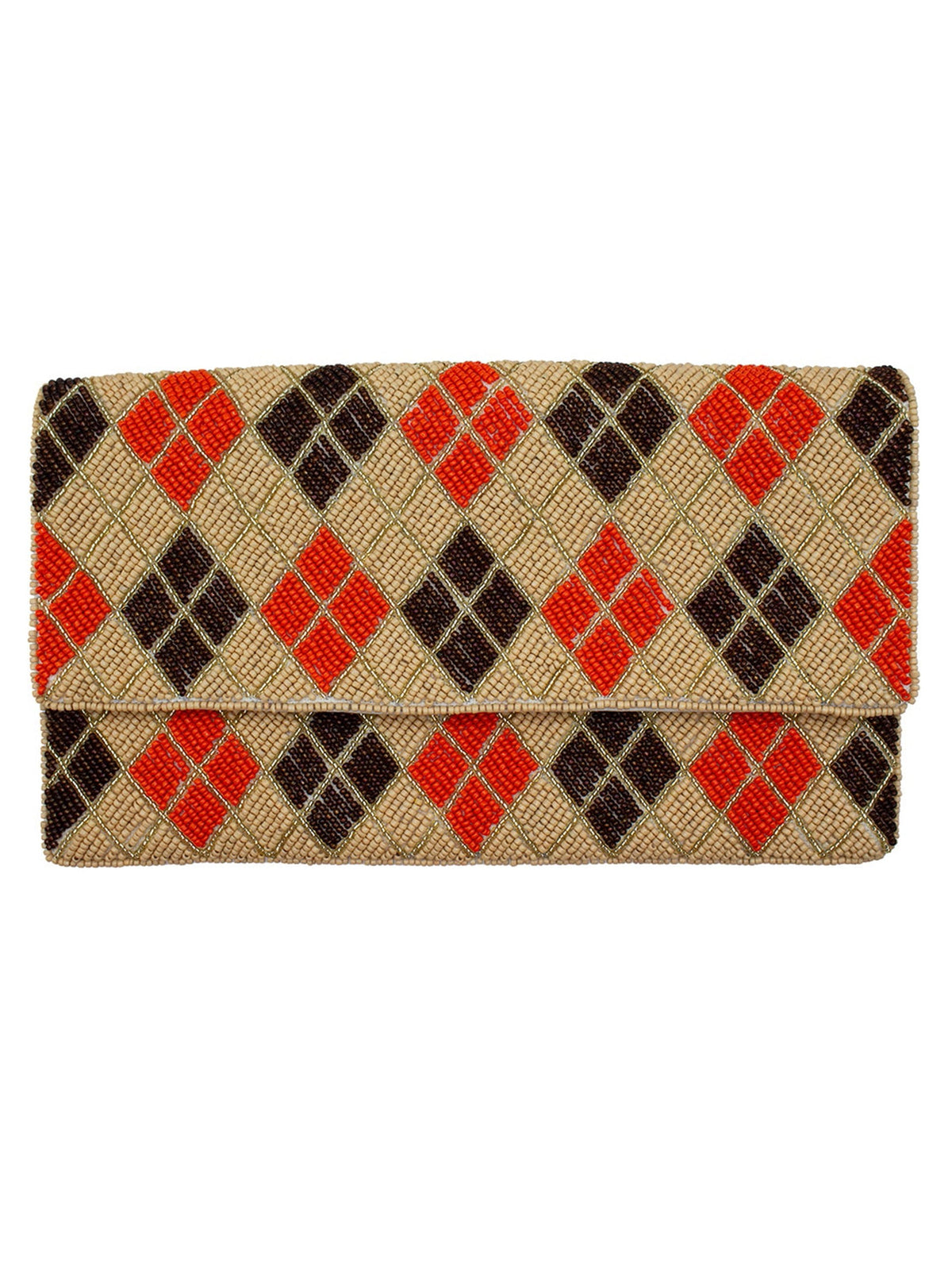 Argyle Beaded Clutch LAC-SS-851