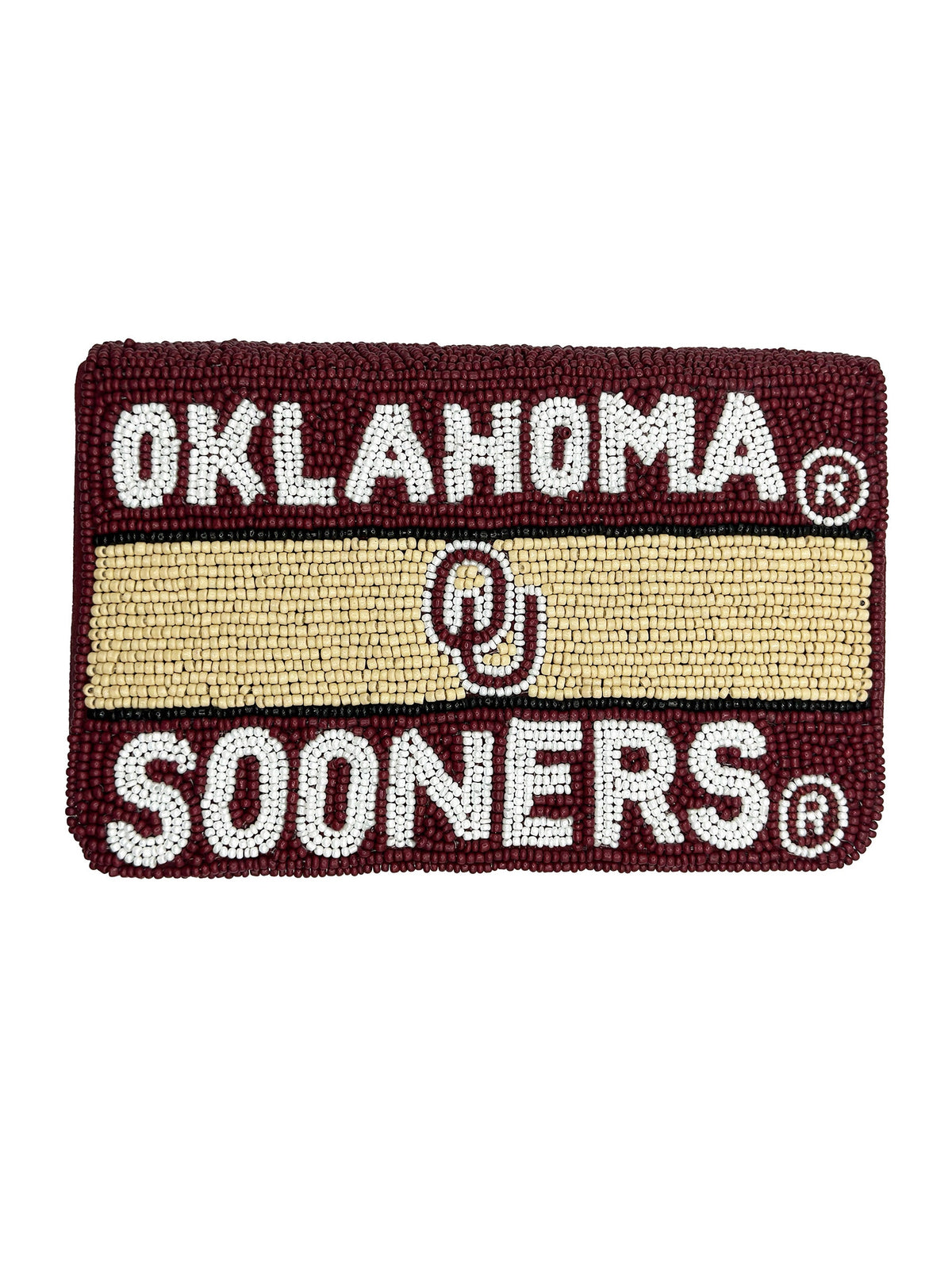 OU OKLAHOMA Beaded Crossbody LOU-014