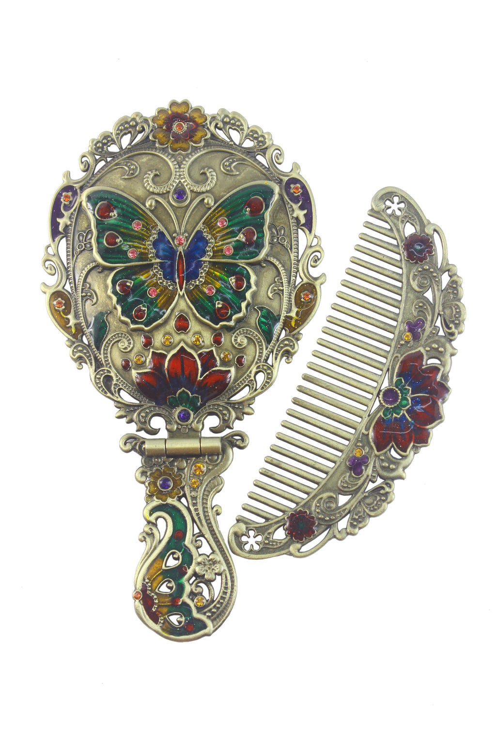 Medium Size Butterfly Metal Mirror Set M0392 - view 7