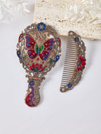 Medium Size Butterfly Metal Mirror Set M0392 - view 3