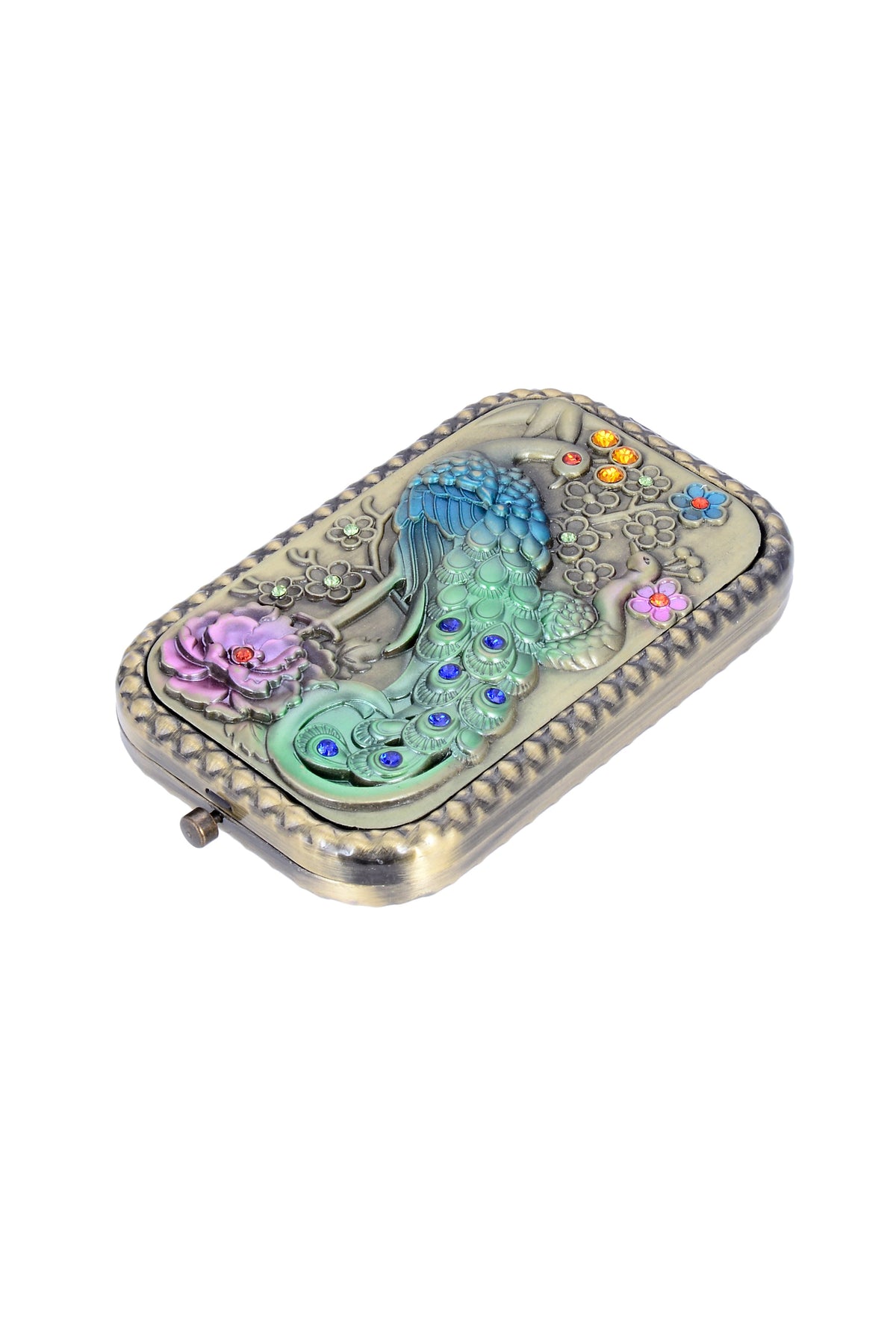 Vintage Peacock Portable Cellphone Mirror M0400 - view 4