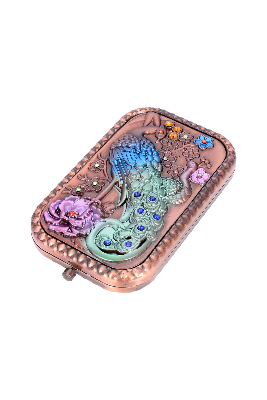 Vintage Peacock Portable Cellphone Mirror M0400 - view 2