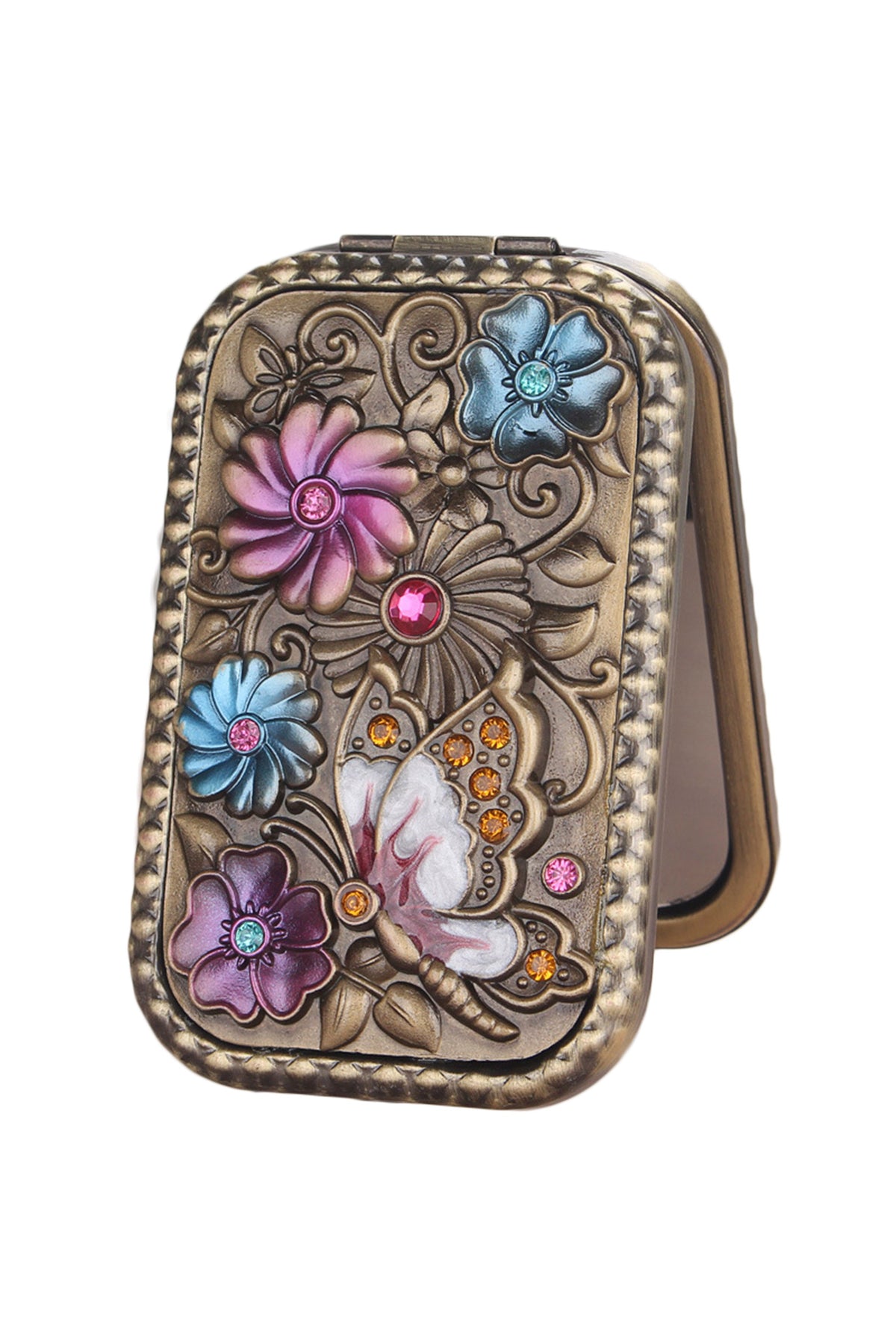 Floral Butterfly Portable Fold Mirror M0418 - view 2