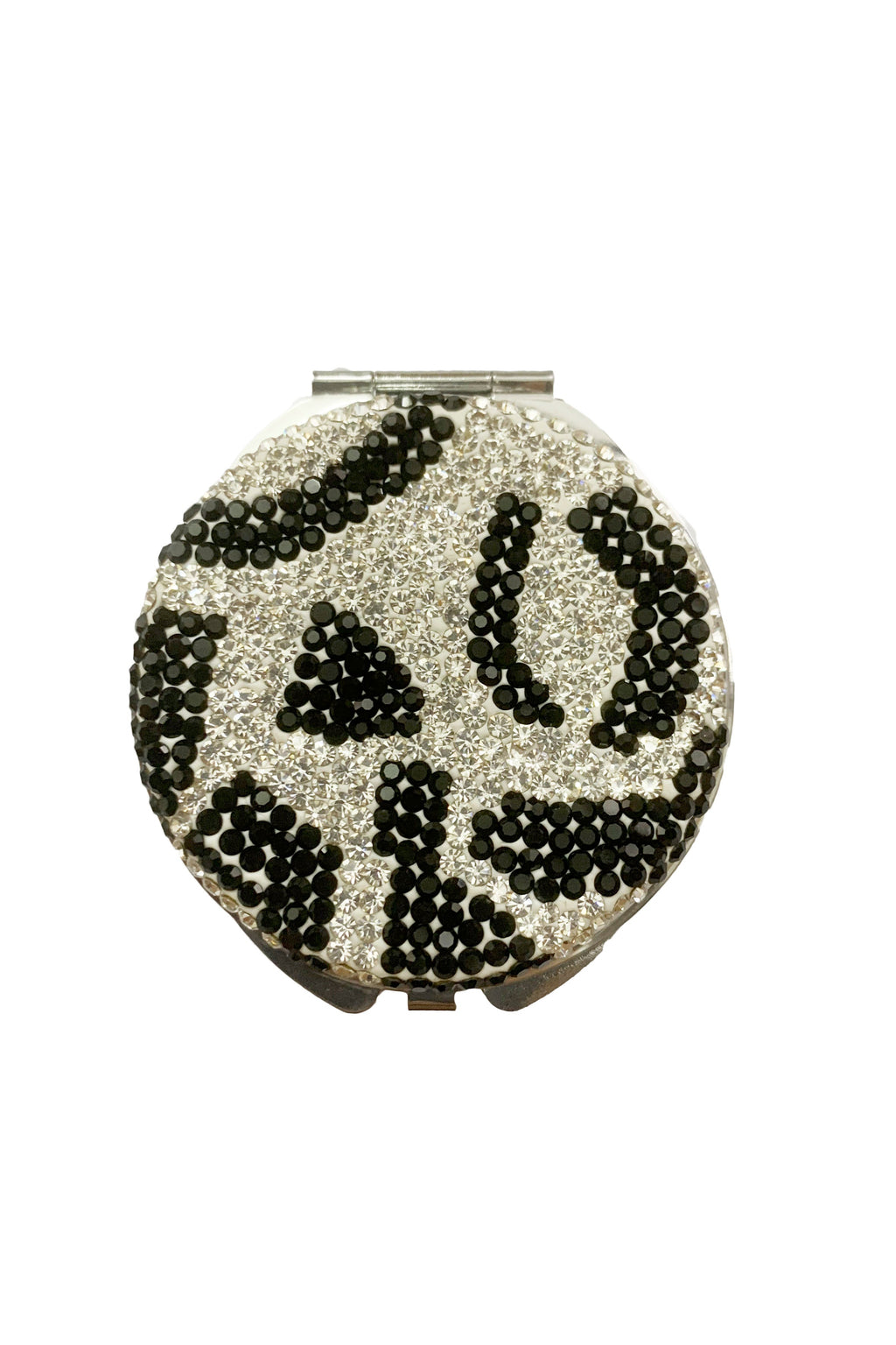 Circle Ceramic Rhinestone Folding Mirror M0428