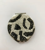 Circle Ceramic Rhinestone Folding Mirror M0428