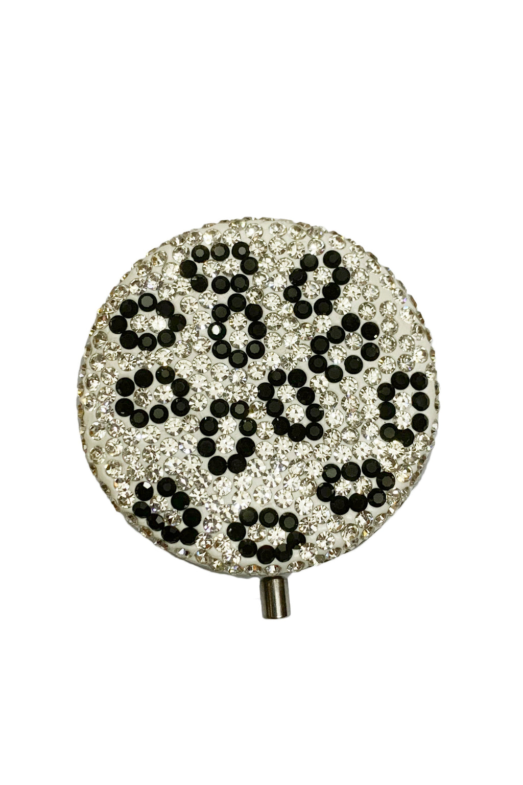 Circle Ceramic Rhinestone Folding Mirror M0433