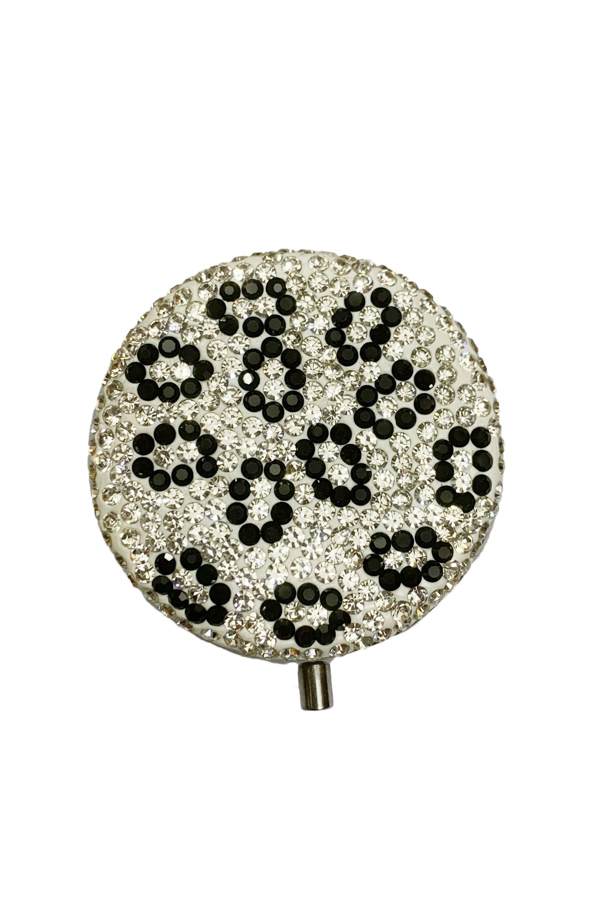 Circle Ceramic Rhinestone Folding Mirror M0433