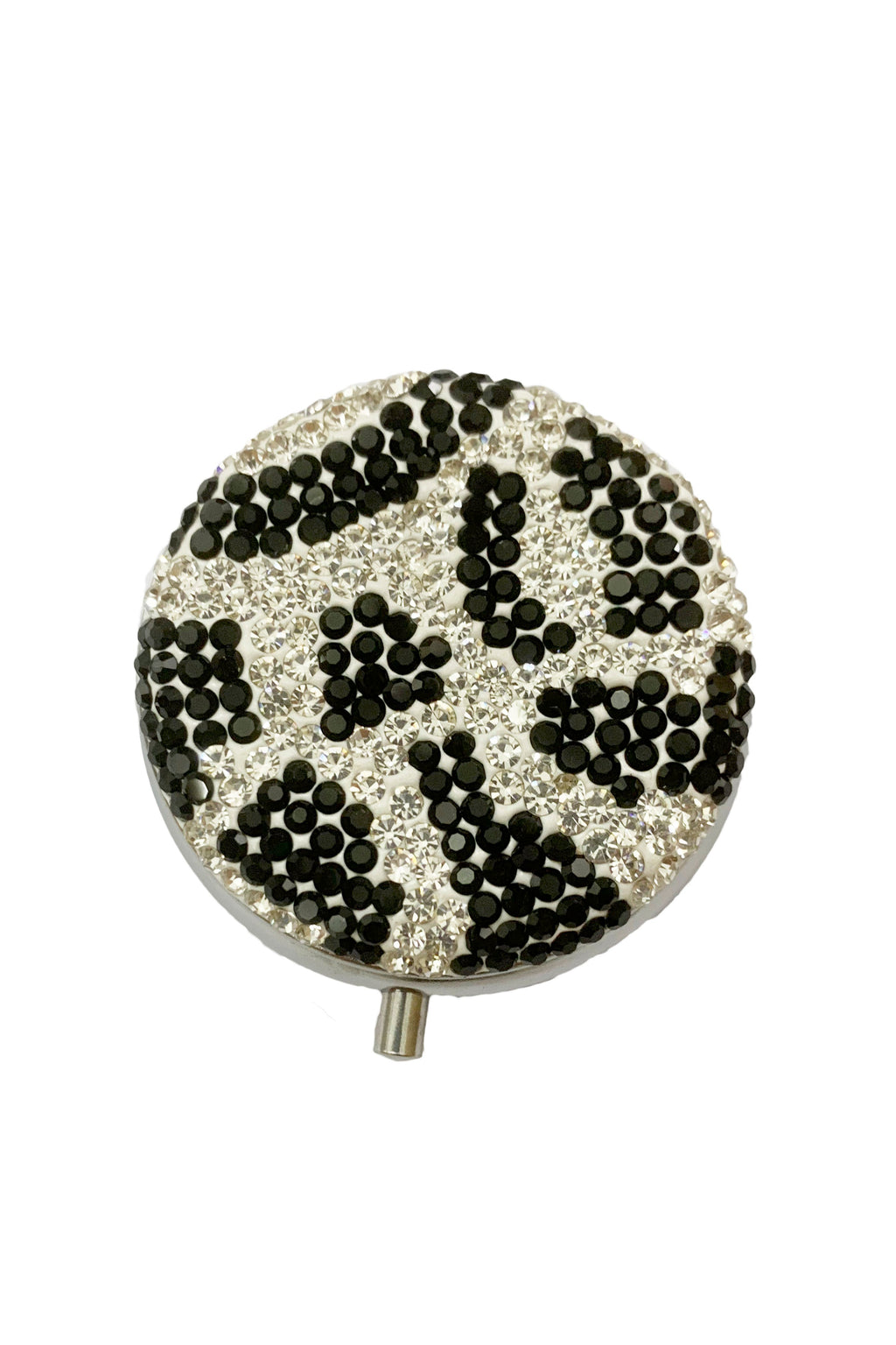Circle Ceramic Rhinestone Folding Mirror M0433