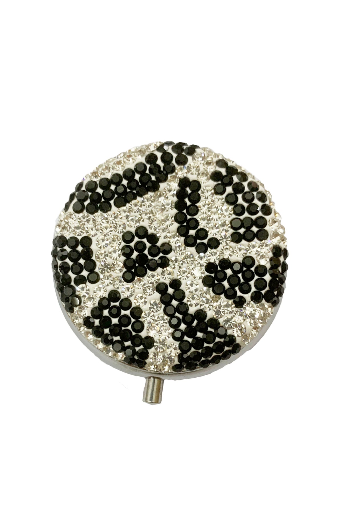 Circle Ceramic Rhinestone Folding Mirror M0433