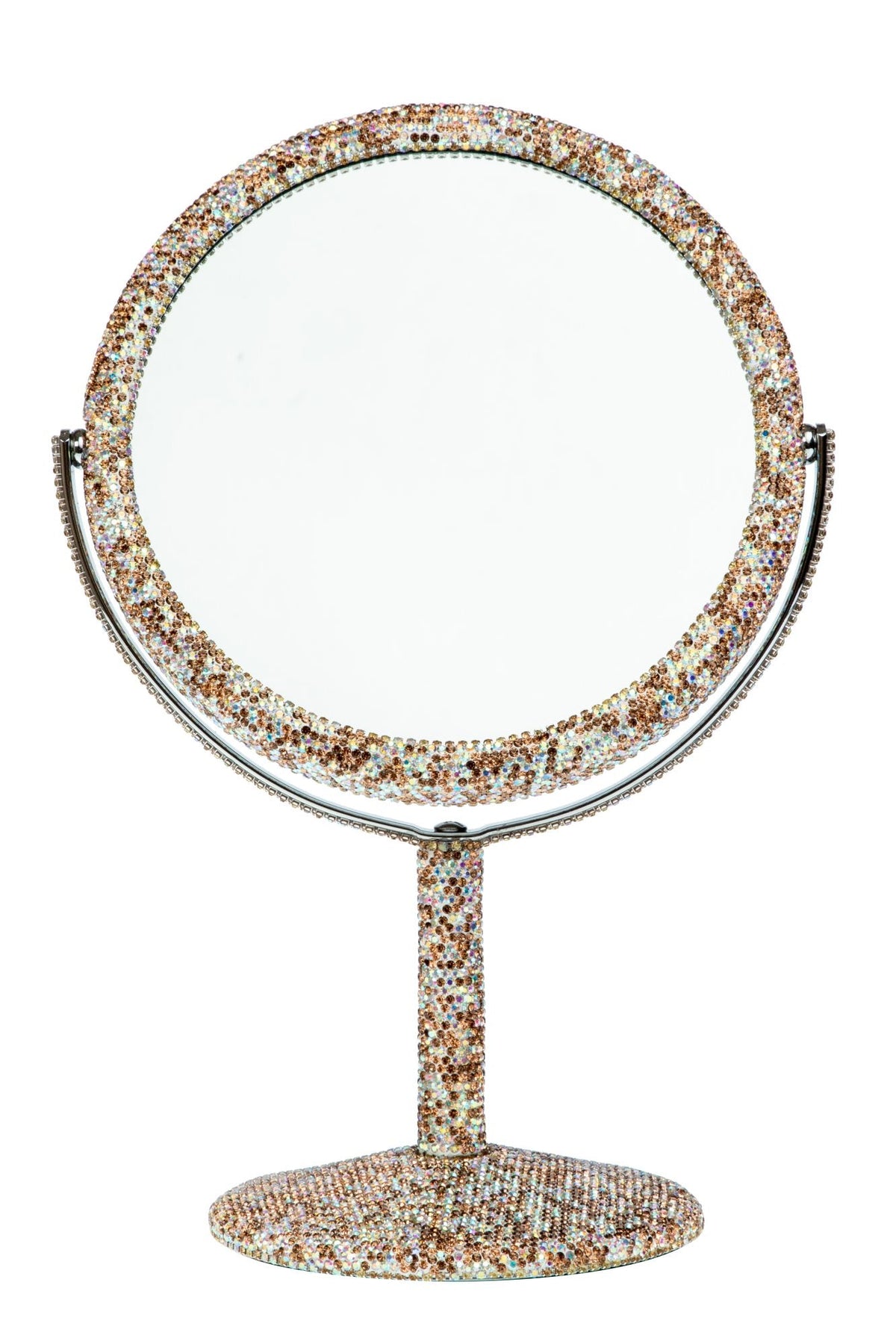 Handmade Rhinestone Desktop Portable Mirror M0445