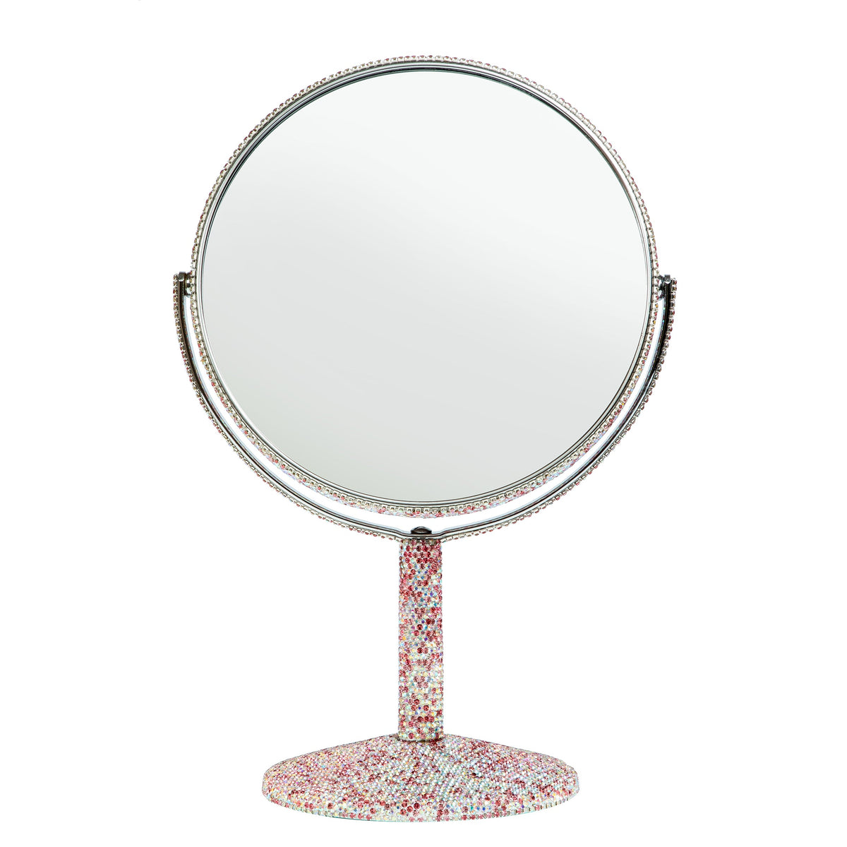 Ceramic Rhinestone Desktop Mirror M0454
