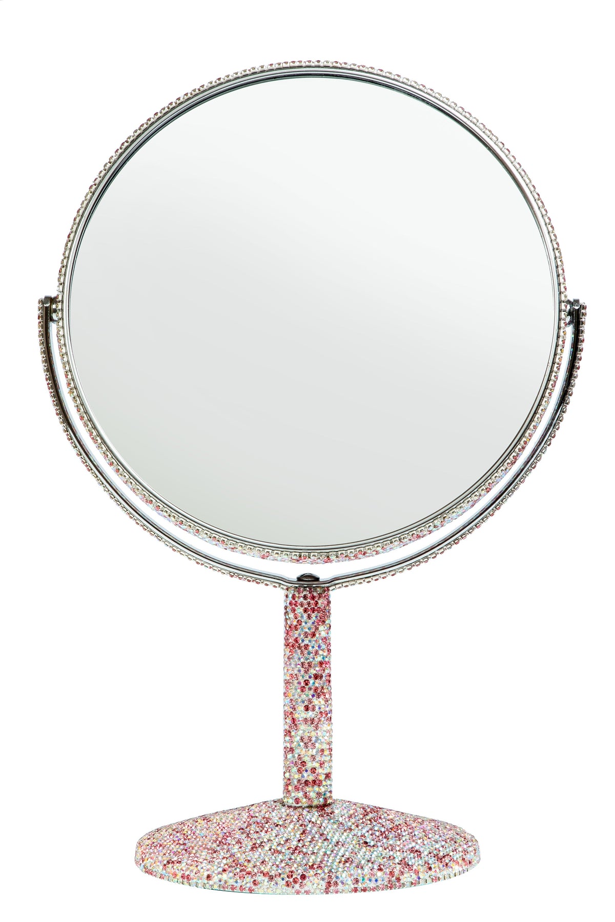 Ceramic Rhinestone Desktop Mirror M0454